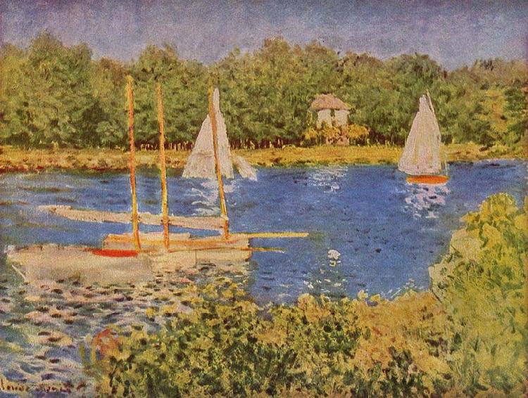 Claude Monet Das Seinebecken bei Argenteuil Norge oil painting art
